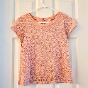 Banana Republic Pink Lace Top